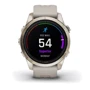 Смарт-годинник Garmin Epix Pro (Gen 2) 42mm Sapphire Soft Gold with Light Sand Band (010-02802-11): Дисплей 1.2 AMOLED (390x390)