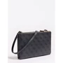 Женская сумка кросс боди Guess Naya Double Zip Crossbody темно-серая (HWBL7881700-COA): Пол Женский