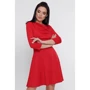 Платье FashionUp PL-1751C 44 красное повседневное до середины бедра