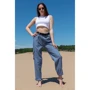 Брюки FLFashion Атом ЧБА 3503 44 синие: Вид Брюки