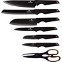 Набір кухонних ножів Berlinger Haus Black Rose Collection 7 предметів (BH 2688)