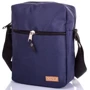 Мужская сумка планшет DNK Leather синяя (DNK-CLASSIC-BAG.COL.03): Тип ручки Без ручки, Плечевой ремень
