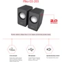 Акустична система Piko GS-203 Black: Формат акустики 2.0