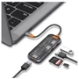 Адаптер WIWU Adapter Cyber 5in1 USB-C to 3xUSB3.0+SD/MicroSD Space Gray фото 4