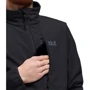 Толстовка Jack Wolfskin Whirlwind Men 1305801-6000 52 черная на молнии: Капюшон Без капюшона
