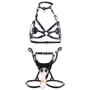 Сбруя со страпоном LOCKINK SEVANDA Queen Sheba Set with Golden Dildo