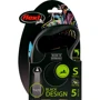 Поводок-рулетка Flexi Black Design S до 15 кг 5 м голубой (4000498033937): Тип шнура Лента