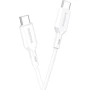 Кабель Borofone USB-C to USB-C 60W 1m White (BX70)