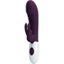 Вибромассажер для стимуляции точки G и клитора LYBAILE Pretty Love Naughty Bunny Dark Purple (BW-500071-A2)