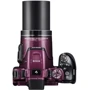 Nikon Coolpix P610 Plum Официальная гарантия: Размер дисплея 3", 920 тыс. пикселей