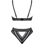 Комплект белья Obsessive Natilya black XS/S