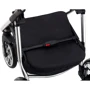 Коляска 2 в 1 Adamex Hybryd Plus Polar (Chrome) BR607 чорний (різнокольоровий люрекс) - яскраво-рожева шкіра (видавлені точка): Кількість блоків 2