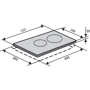 Варочная поверхность Ventolux VB 33 TC: Конфорок Hi Light 2