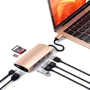 Адаптер Satechi Adapter USB-C to USB-C+RJ45+HDMI+3xUSB3.0 Gold (ST-TCMA2G) фото 4