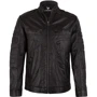 Кожаная куртка Bruno Banani 21639944 48 черная демисезон: Длина рукава Длинный