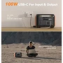 Зарядная станция FlashFish A1001 1002Wh 1000W: Размер, мм 341x252x235