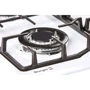 Варильна поверхня газова Borgio 6742-17 (White Enamelled): Кількість конфорок 4