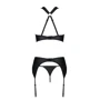 Сетчатый набор с узором Hima Set black XXL/XXXL - Passion