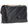 Женская сумка через плечо PINKO LOVE CLASSIC PUFF CL SHEEP NAP черная (100038A0F2Z99Q): Тип ручки Без ручки, Плечевой ремень, На цепочке