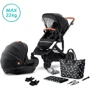 Универсальная коляска 2 в 1 Kinderkraft Prime Black + MommyBag (KKWPRIMBKMB200)