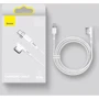 Кабель Baseus Cable USB-C to Laptop MacBook Zinc Magnetic L-shaped Port 60W 2m White (CATXC-W02) фото 7