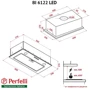 Вытяжка Perfelli BI 5022 BL LED: Тип воздухоочистителя Рециркуляция, Отвод