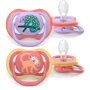 Пустышка Philips Avent Ultra Air, 18+ мес., дизайн девочек, 2 шт (SCF349/47)