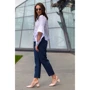 Блуза FLFashion Каприз-1 ФБК 3101 46 белая с длинным рукавом: Вид Блузы