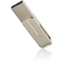 USB-флешка eXceleram 64GB U3 Series USB 2.0 Silver (EXP2U2U3S64): Додатково з вушком для кріплення до брелка, поворотний ковпачок