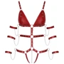 Боди с фиксаторами для рук Orion Bad Kitty Strap Body Red, L