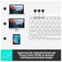 Клавиатура Logitech K380 for MAC Multi-Device Bluetooth UA Off-White (920-010407): Тип клавиш мембранный