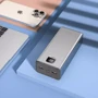 Зовнішній акумулятор Proove Power Bank 30000mAh Guardian 22.5W Metal Gray (PBG322210004): Особливості металічний корпус, індикатор заряду, З дисплеєм, швидка зарядка