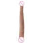 Двойной фаллоимитатор King Cock 16" Tapered Double Dildo, 40.6x4.3 см, коричневый