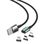 Кабель Baseus USB Cable to Lightning/microUSB/USB-C Zinc magnetic Kit 2m Black (TZCAXC-B01): Длина 2 м