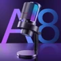 Мікрофон Fifine A8 Black RGB: Тип перетворювача Конденсаторный