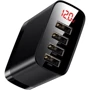 Зарядное устройство Baseus USB Wall Charger 4xUSB 2.4A Mirror Lake Black (CCJMHB-B01)
