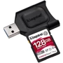 Карта пам'яті Kingston 128GB SDXC class 10 UHS-I U3 React Plus + USB card reader (MLPR2/128GB): Тип карти SDXC
