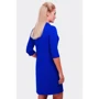 Платье FashionUp PL-1357A 48 синее повседневное до середины бедра: Состав Вискоза, Полиэстер, Спандекс