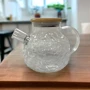 Заварник-графин Stenson Bubbles с пружиной-ситом и бамбуковой крышкой 1 л (R92930): Материал Бамбук, Стекло