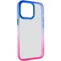 Чехол для iPhone TPU Case TPU+PC Fresh Sip Pink/Blue for iPhone 13 Pro Max