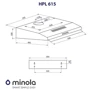 Вытяжка Minola HPL 615 BL: Тип воздухоочистителя Отвод