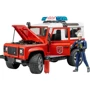 Пожарный джип Land Rover Defender с фигуркой пожарника, 1:16, Bruder (02596)