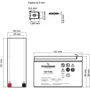 Акумуляторна батарея TECNOWARE 12V-9Ah (EACPE12V09ATWP): Ємність, Ач 9