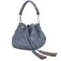 Женская сумка бакет-бэг Laskara темно-серая (LK10195-denim-grey): Стиль Джинсовый