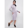 Платье FashionUp PL-1676C 44 светло-серое повседневное удлиненное миди: Состав Вискоза