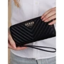 Жіночий гаманець GUESS KEILLAH SLG LARGE ZIP AROUND чорний (SWQG8690460-BLA): Формат гаманця Горизонтальный