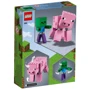 Конструктор LEGO Minecraft Большие фигурки Minecraft, Свинья и Зомби-ребёнок 159 деталей (21157): Рекомендуемый возраст от 7 до 12 лет