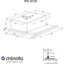 Вытяжка Minola HTL 6110 BL 630: Материал корпуса нержавеющая сталь