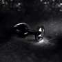 Металлическая анальная пробка с кристаллом Dorcel - Diamond Plug Black S