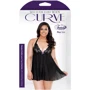 Плиссированный беби долл и стринги Fantasy Lingerie, XL/XXL